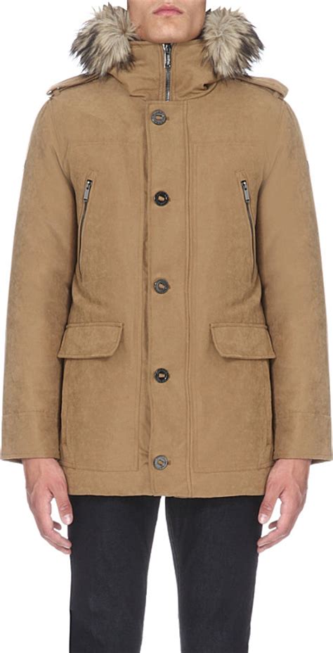 mens michael kors parka|michael kors husk waterproof coat.